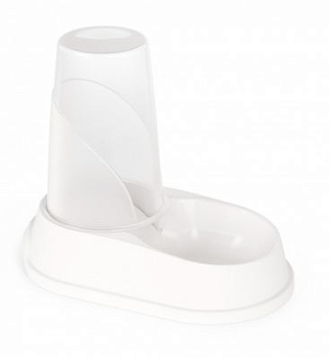 Альта автокормушка и автопоилка для кошек и собак, белая