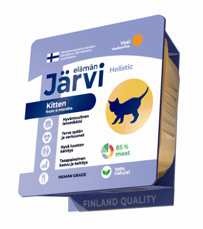 Купить jarvi  паштет мясной для котят с телятиной (ламистер)