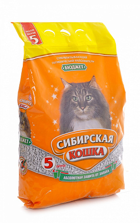 Купить Сибирская кошка впитывающий наполнитель для кошек "бюджет"