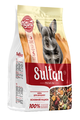 Султан Premium Корм сухой для шиншилл Основной рацион