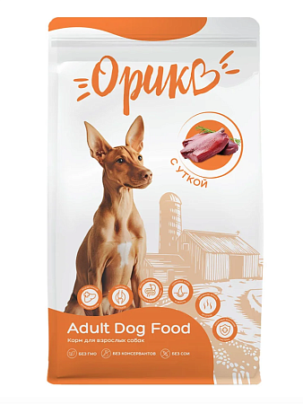 Купить Орико сухой корм для взрослых собак всех пород с уткой