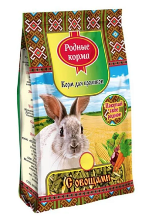 Купить Родные корма Сухой корм для кроликов с овощами