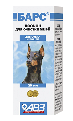 Агроветзащита Барс Лосьон для собак и кошек для чистки ушей
