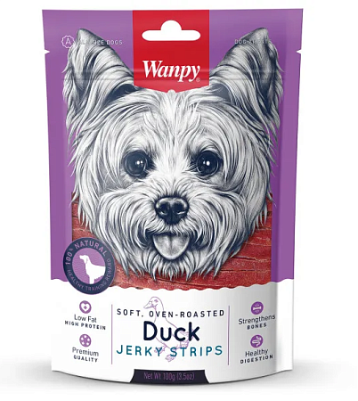 Купить wanpy dog лакомство для собак утиная соломка