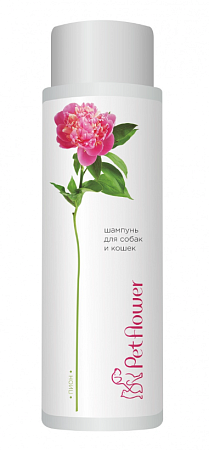 Купить pet flower шампунь универсальный для кошек и собак с ароматом пиона