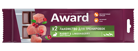 Купить award лакомство для тренировок для собак с кроликом и брусникой
