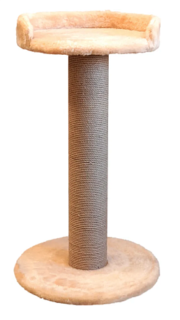 Купить zooexpress когтеточка с полкой для кошек Мега столбик, джут