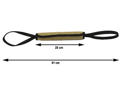 BOW WOW  джутовая палка с двумя прорезиненными ручками (натуральная)