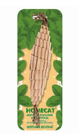 Купить homecat игрушка для кошек мятный рогалик из картона с пропиткой экстрактом кошачьей мяты