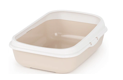 ALTA Лоток для кошек малый с бортами, бежевый