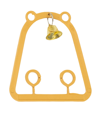 Homepet игрушка для птиц качели с колокольчиком бежевые