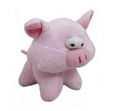 Papillon - Плюшевая игрушка для собак Глазастый свин с пищалкой