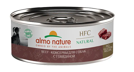 Купить almo nature Консервы для собак и щенков с говядиной (hfc, natural, beef)