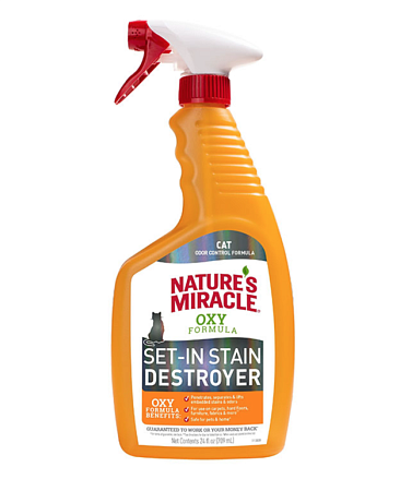 Купить nature's miracle cat oxy formula спрей уничтожитель пятен и запахов окси-формула для кошек