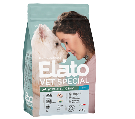 Купить elato holistic vet special hypoallergenic сухой корм для взрослых собак всех пород с рыбой для собак