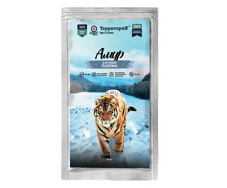 Купить ТерриториЯ Амур влажный корм для кошек с телятиной (пауч)