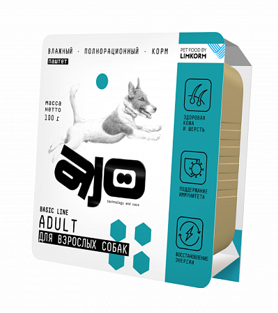 Купить ajo dog adult влажный корм для взрослых собак всех пород с курицей (ламистер)