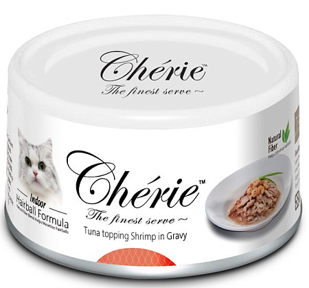 Купить pettric cherie hairball control консервы для кошек тунец с креветкой в подливе