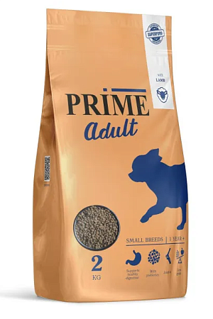 Купить prime adult small сухой корм для взрослых собак мелких пород с ягненком
