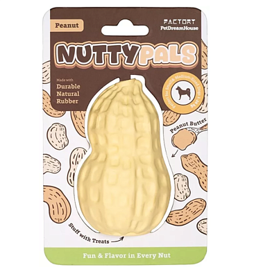 Nutty Pals Durable Peanut игрушка интерактивная для собак из натурального каучука  
