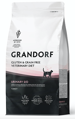 Grandorf Veterinary Diet Cat Urinary S/O полнорационный диетический сухой корм для кошек при мочекаменной болезни