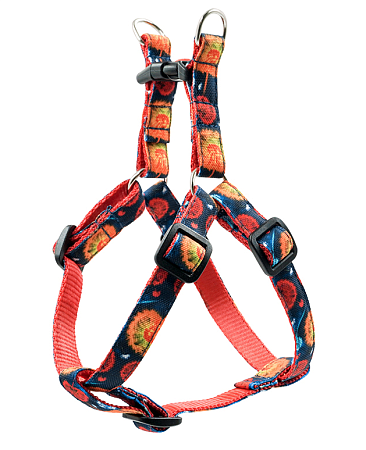 Купить art line шлейка для собак капрон c принтом ОДУВАНЧИКИ быстросъемная