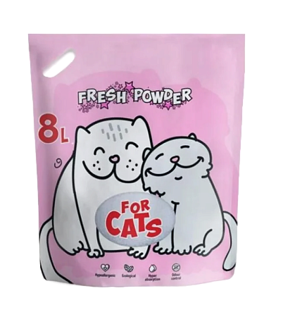 Купить for cats наполнитель для кошек силикагелевый Свежий порошок